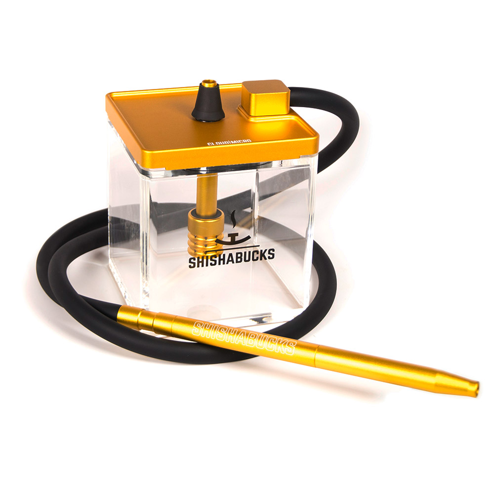 SHISHABUCKS ”Cloud Micro”シーシャバックス”Cloud Micro"(Gold）18cm